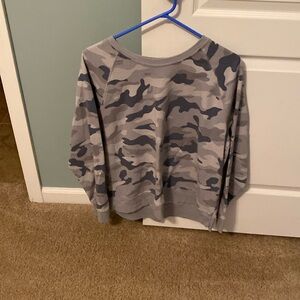 Old navy blue camo sweatshirt